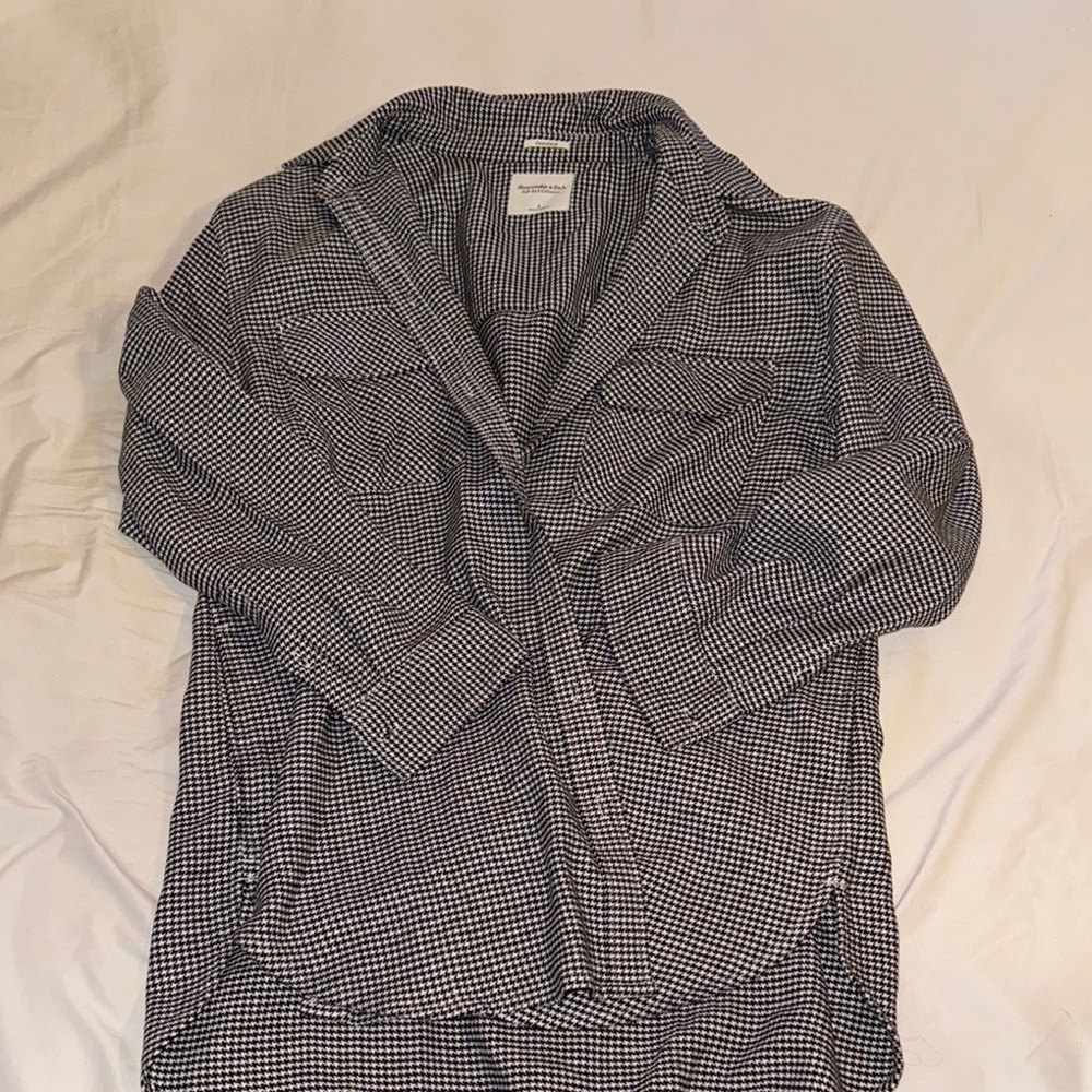 Abercrombie & Fitch Houndstooth Oversized Shirt